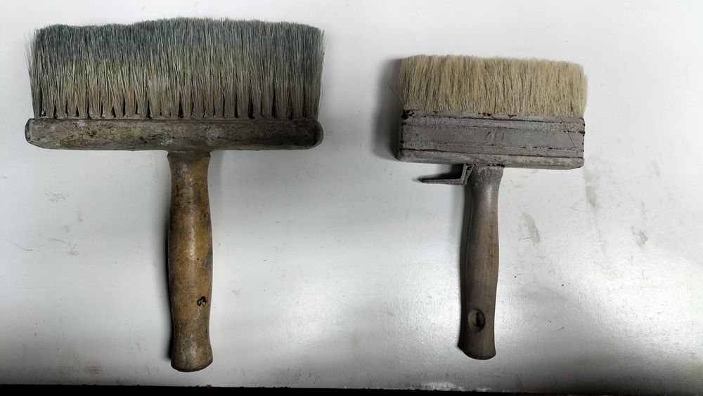 Pędzle malarske ławkowiece z PRL