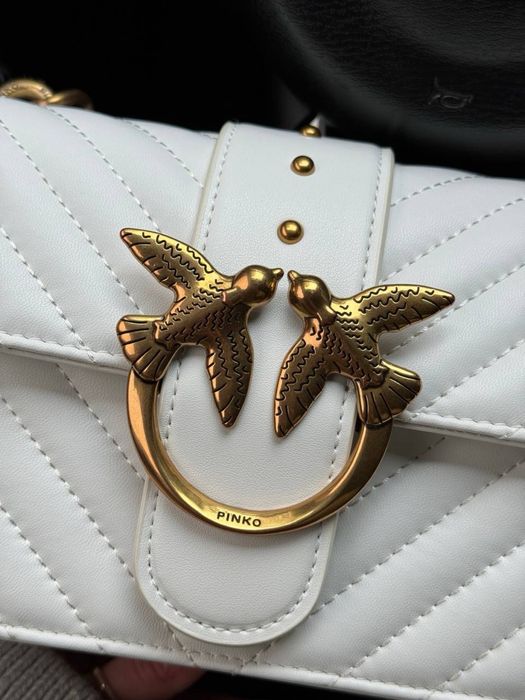 Сумочка Pinko Mini Love Bag One Simply Puff White