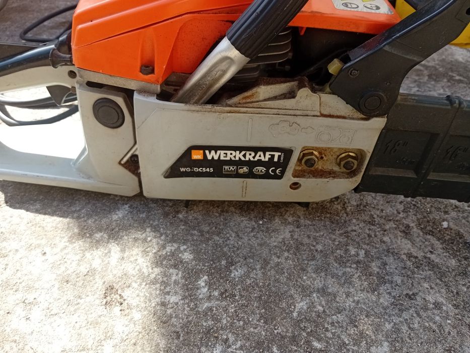 3 moto serras em bom estado