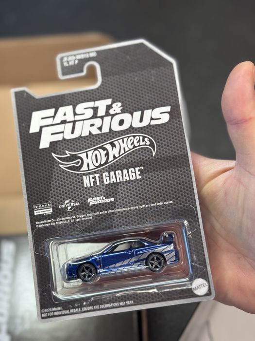Hot Wheels Nissan Skyline GT-R R34 NFT Fast & Furious limited F&F