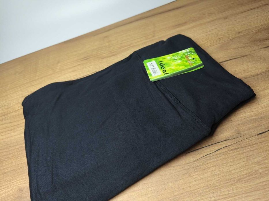 Nowe lekko ocieplane legginsy spodnie damskie nowe czarne XL/XXL
