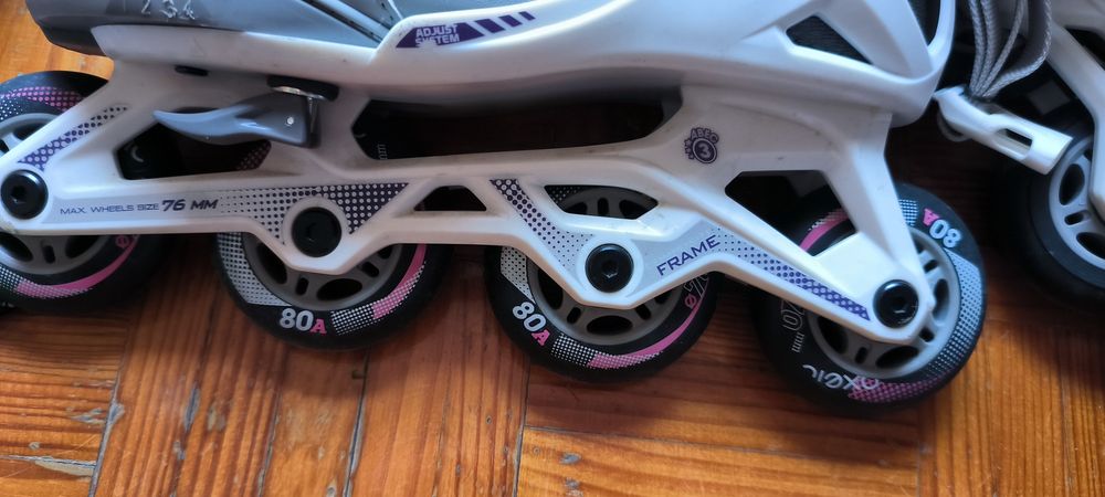 Patins em linha (criança 32-35) + set proteção XS