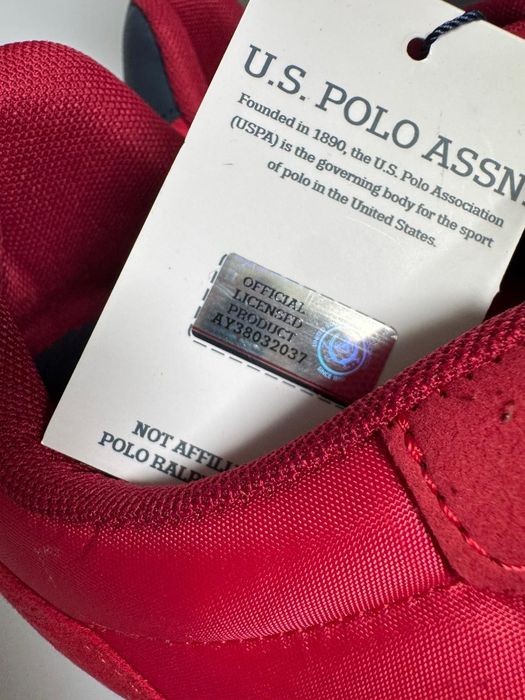Nowe sneakersy męskie U.S. POLO ASSN czerwone 44