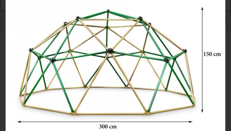 Kopuła do Wspinaczki dla Dzieci XXL Geodome, Plac Zabaw