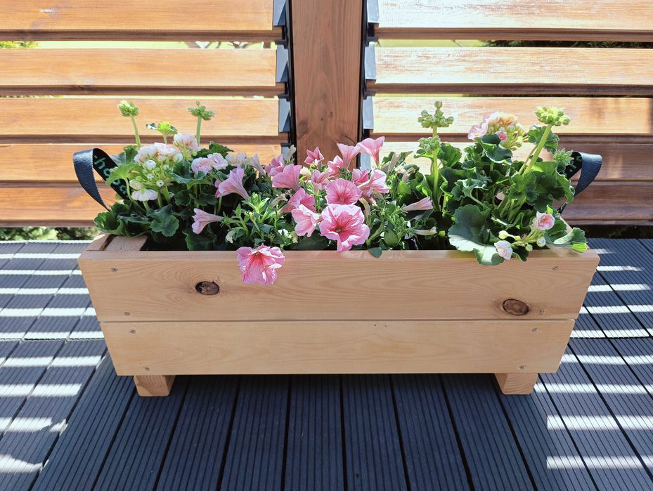 Donica drewniana olejowana 22x60