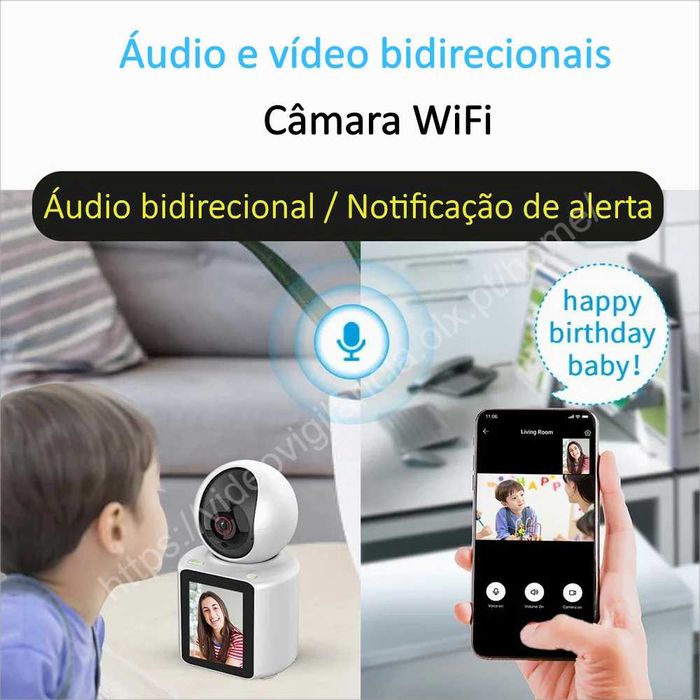 Câmara Rotativa ‼️ WiFi ‼️ FullHD ‼️ Videochamada ‼️ Ecrã 2.8 polegada
