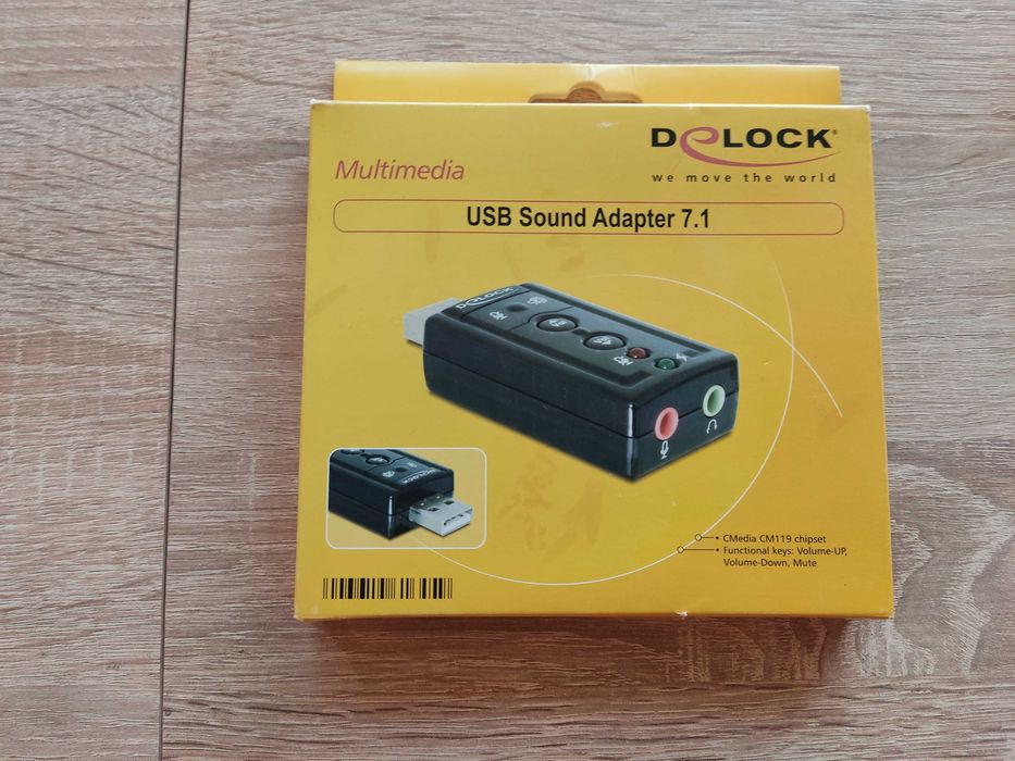 Karta dźwiękowa USB Sound Adapter 7.1 Delock Plug&Play