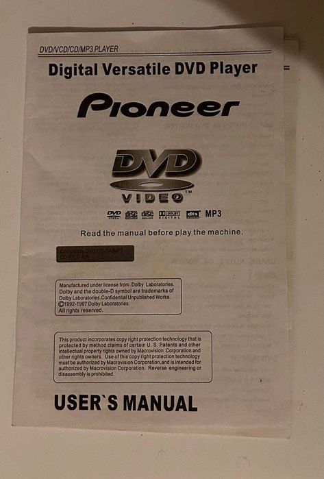 Продам  DVD-плеер Pioneer DV-366 S,Япония .