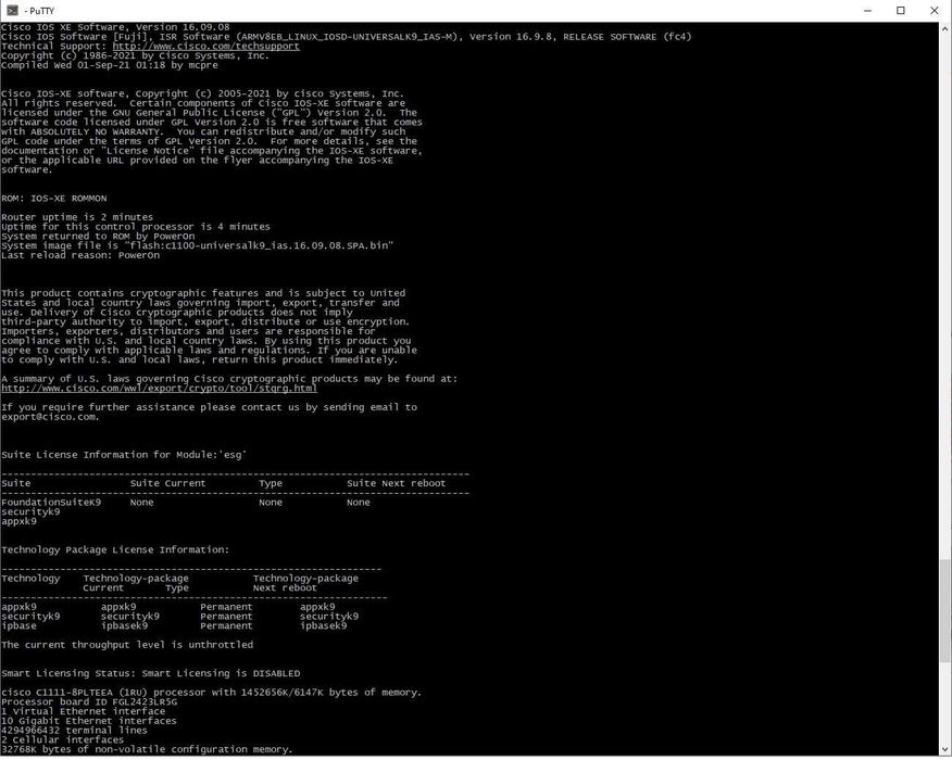Маршрутизаторы Cisco C1111-8PLTEEA(Permanent лицензии) безнал/гарантия