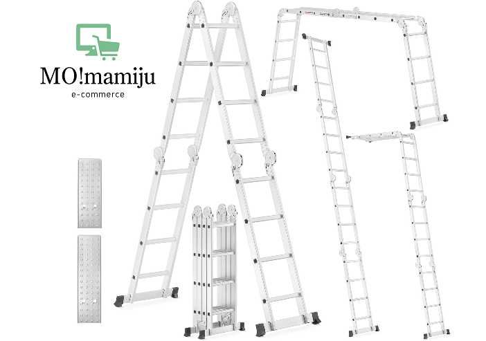 DRABINA PRZEGUBOWA 4x4 z podestem - Wielofunkcyjna