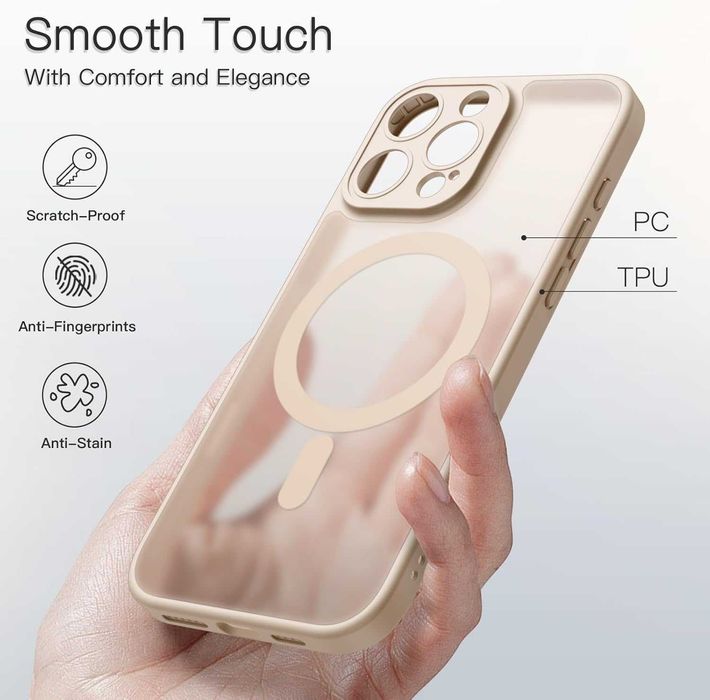 3w1 Etui Magnetyczne iPhone 16 Pro Max 6,9 Cala MagSafe+2 szkła