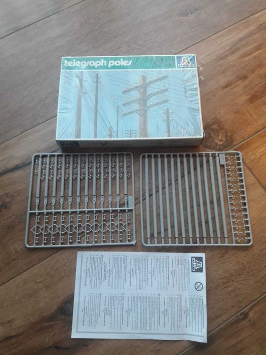Słupy telegraficzne model do sklejania