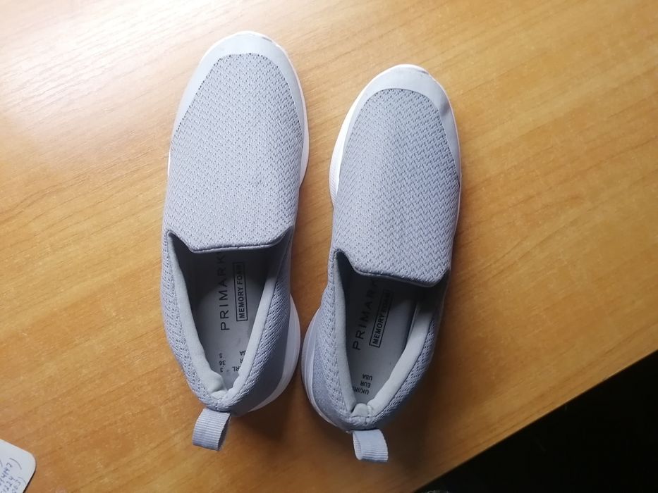 Женские лёгкие серые кроссовки мокасины кеды 35.5-36 р.