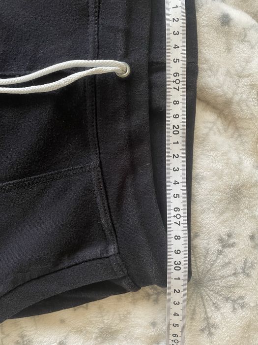 Czarne spodnie dresowe, bawełniane, XS