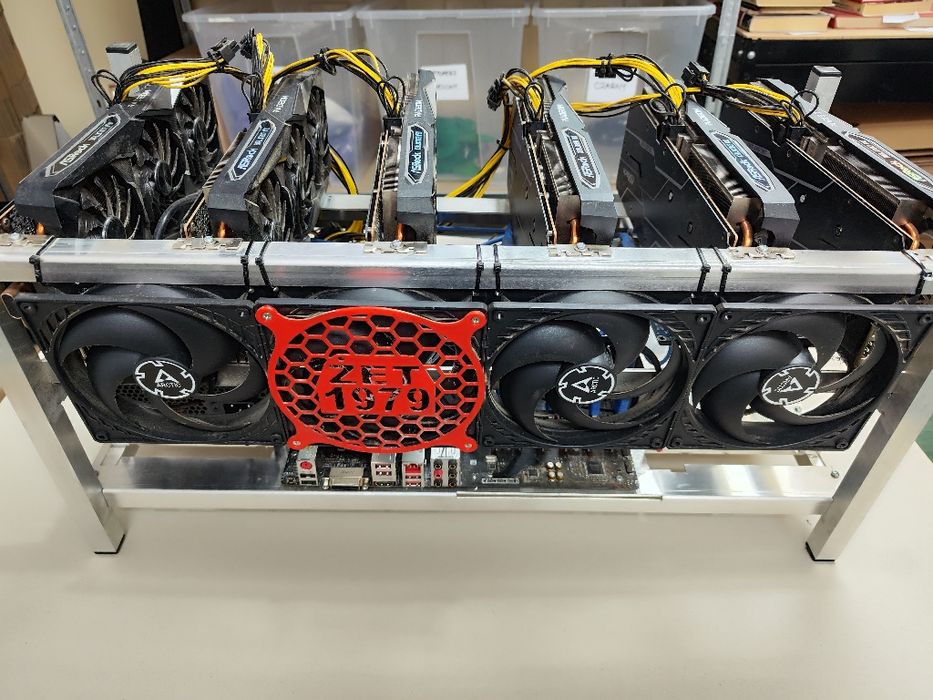 Koparka kryptowalut / Rig 6x RX 6600 XT ASRock Challenger Pro (ŻET Technologies)