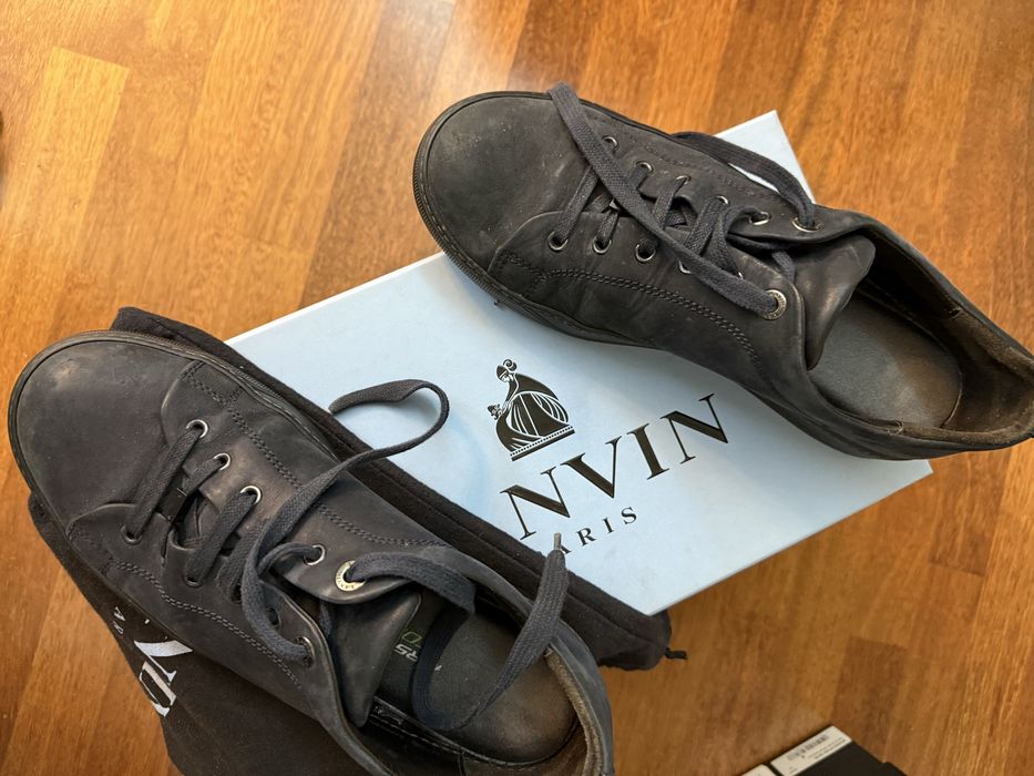 LANVIN оригинал.Замша. 27 см стелька.Мужские кеды. — zdjęcie 4