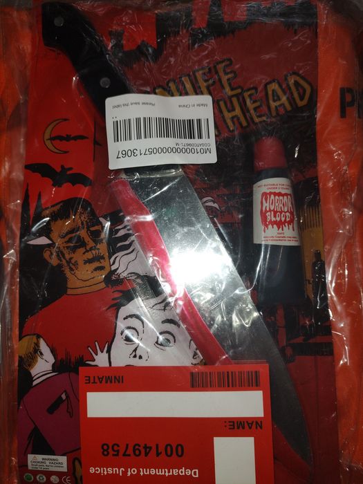 2x Strój haloween więzień prisoner