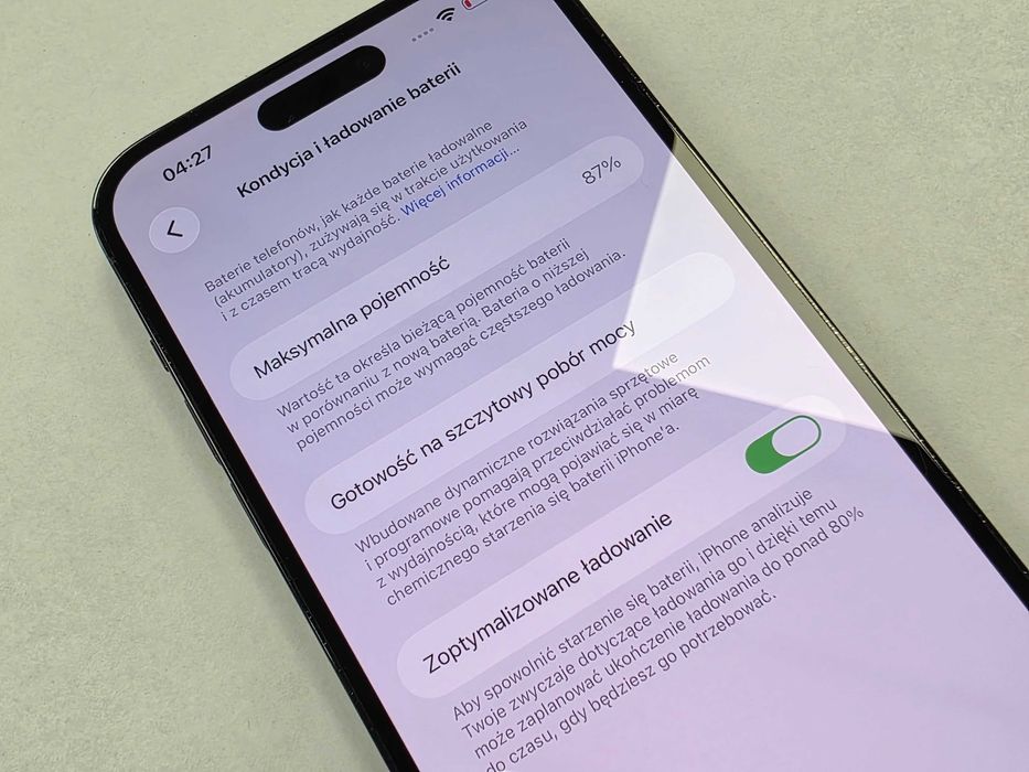 Iphone 14 PRO MAX 128GB/ Space Black/ BAT 87%/ Grade A-/ Gwarancja + ładowarka