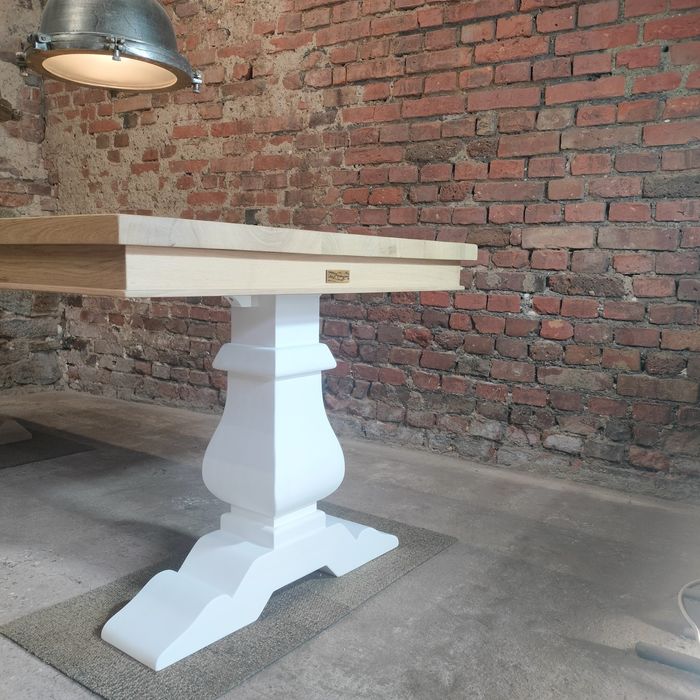 Stół dębowy klasztorny Loft Glamour lity dąb