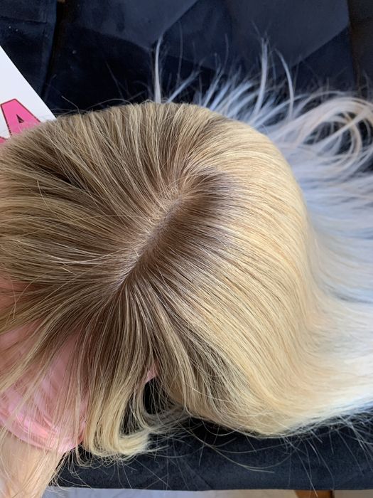 Накладка топер з натурального волосся 35 см 50 см Якість