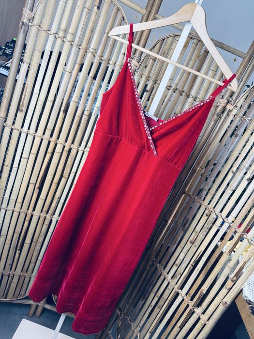 Śliczna sukienka welurowa Cubus, 42