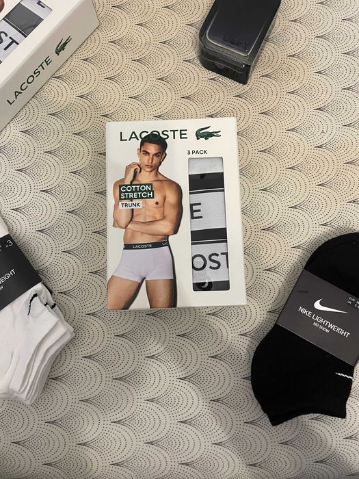 Bokserki męskie Lacoste rozmiar M 3-pak