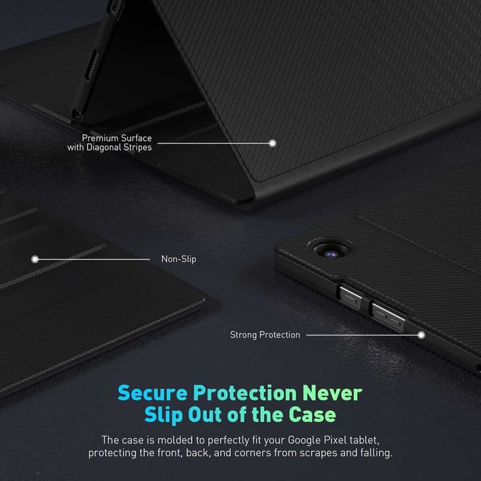 DoohowCase etui klawiatura LED RGB touchpad do Google Pixel 11" 2023