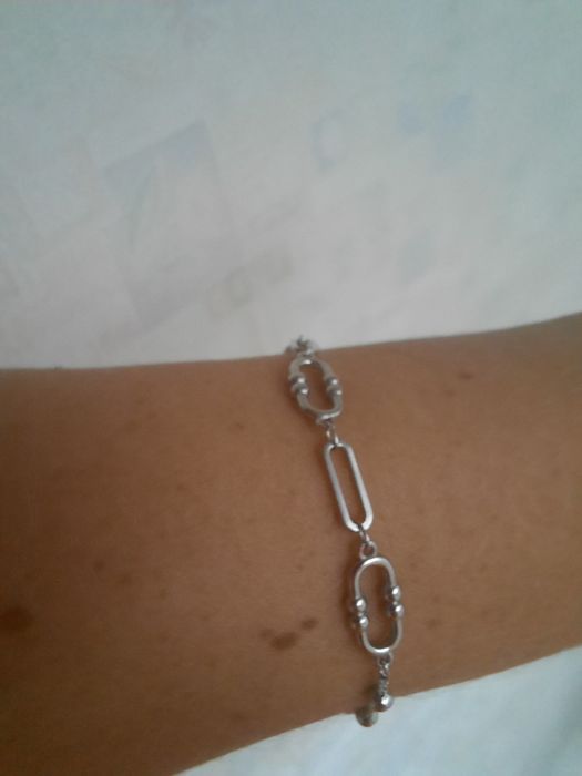 Срібний браслет з кульками