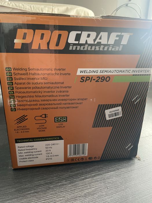 Інверторний зварювальний напівавтомат ProCraft SPI290 (070290)