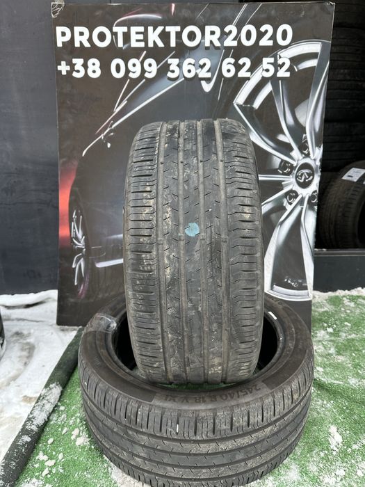 245/40 R18 Continental  EcoContact 6, 20г пара шин летних.