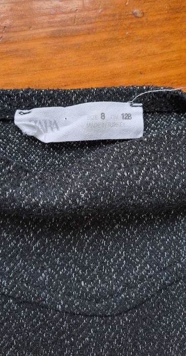 Macacão preto Zara 8 anos