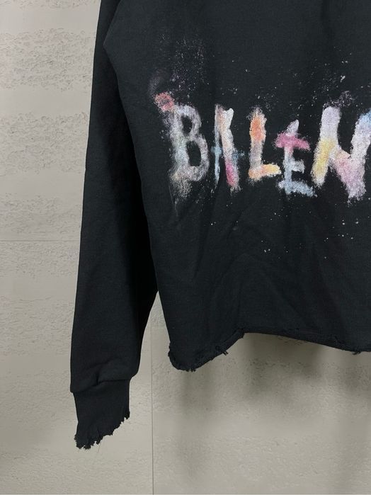 BALENCIAGA худи мужское оверсайз унисекс черное оригинал