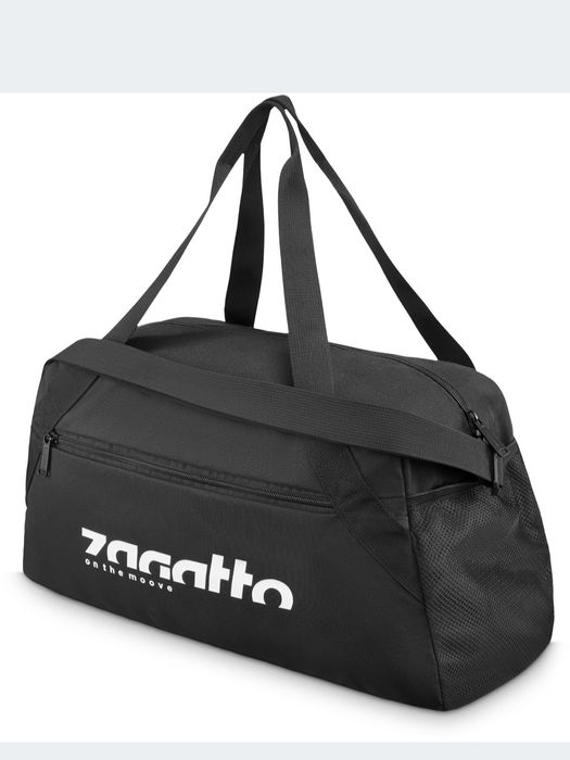 NOWA SOLIDNA Torba Sportowa Treningowa Damska Męska Na Siłownie Czarna