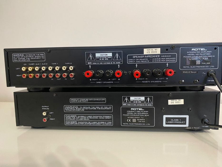Rotel RA-970BX wzmacniacz Rotel RCD-930AX odtwarzacz CD