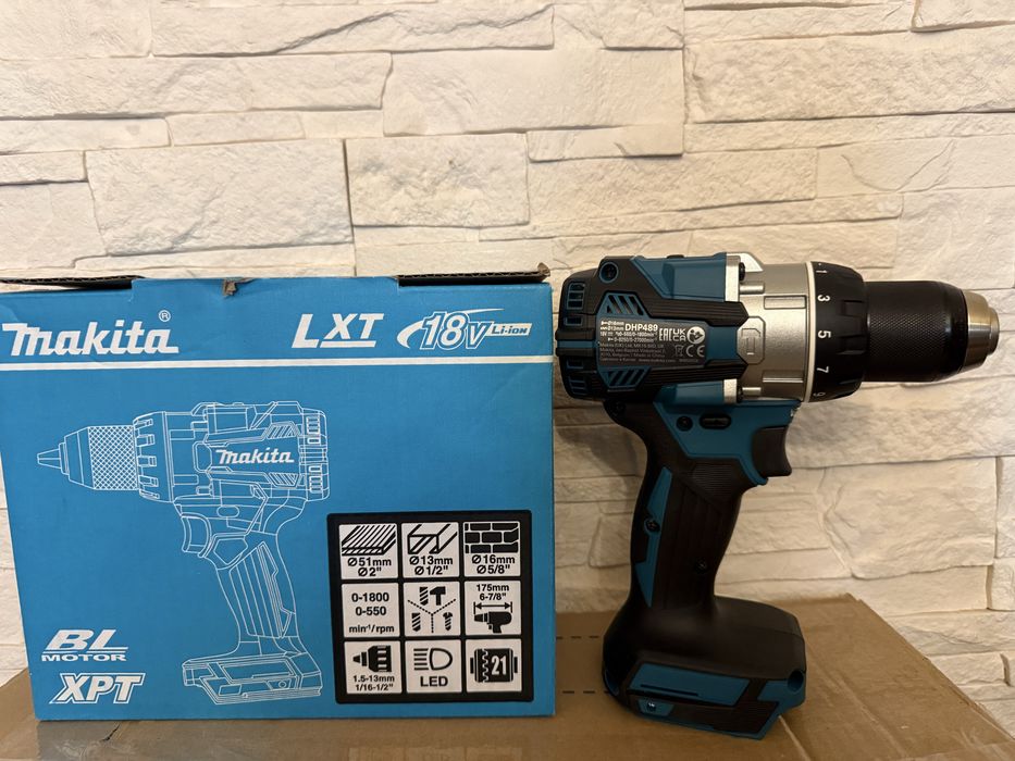 bezszczotkowa wiertarko-wkrętarka udarowa Makita