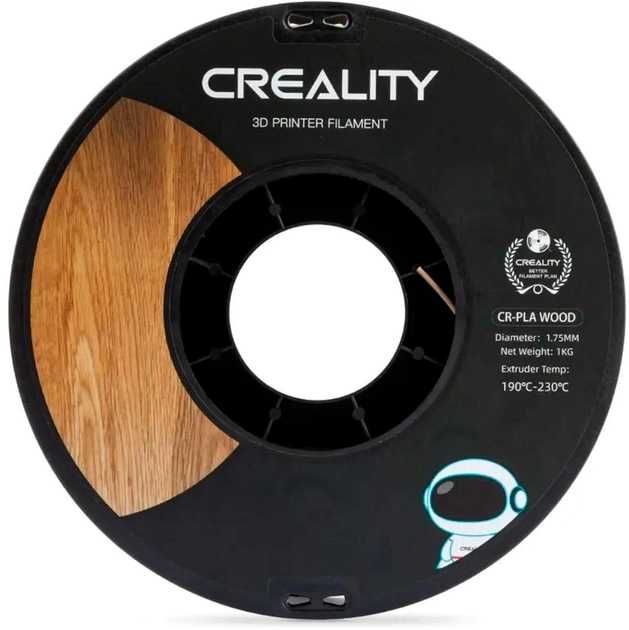 PLA пластик Creality принтера 1.75/1 кг коричневый CR-Wood 3301130001