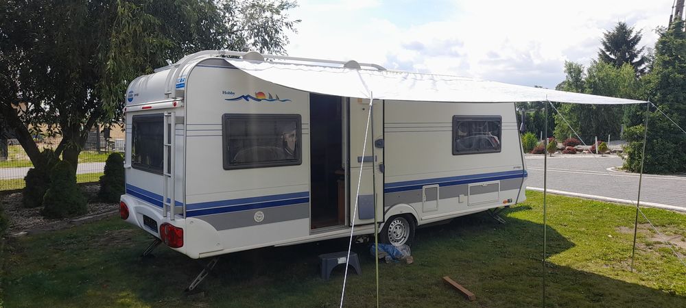 Markiza daszek 4x2.5m tarp do przyczepy kempingowej hobby kedra kamper