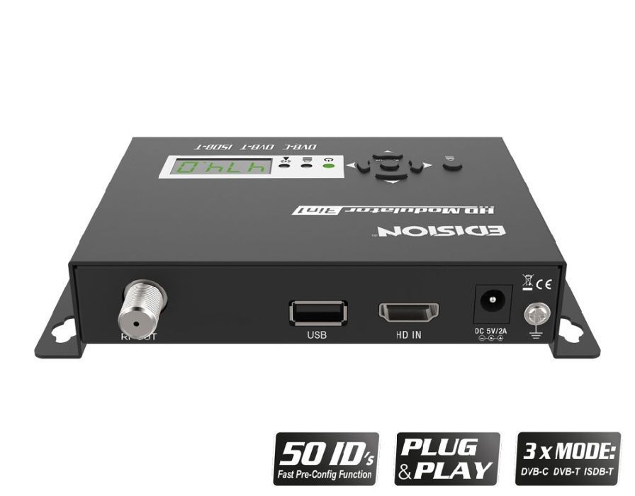 Modulador HDMI Edision 3in1 (dvb-t + dvb-c)