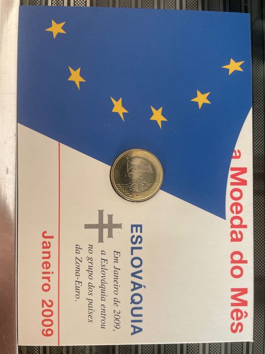 Coleção “A Moeda do Mês” - Flor de cunho (FDC) - Estado Imaculado