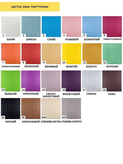 Краща ціна! Самоклеючі 3Д панелі Самоклеющиеся 3д панели ЦЕГЛА, КИРПИЧ