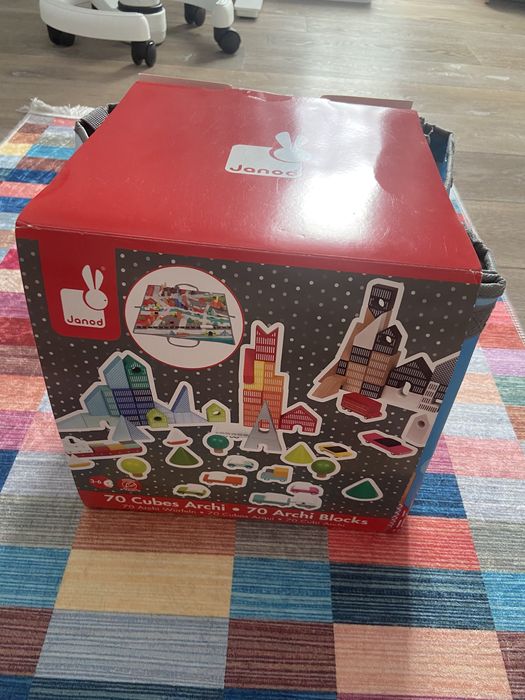 Janod klocki drewniane