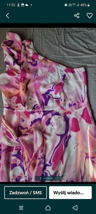 Sukienka na jedno ramię l/xl