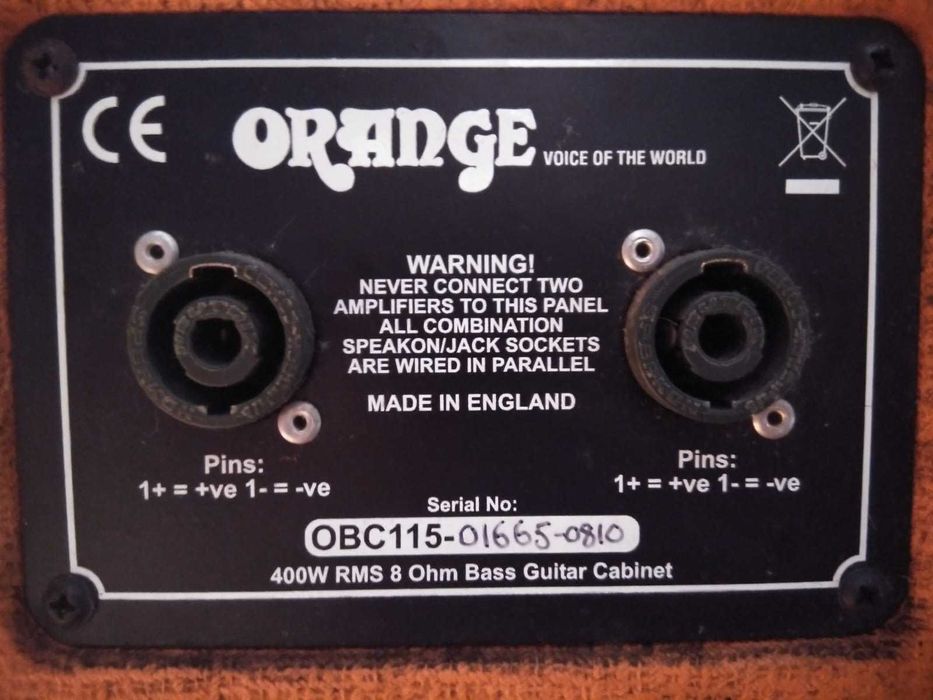 Coluna Orange OBC115 x Warwick Wamp 280