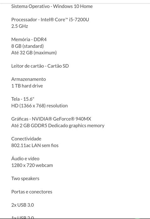 Acer aspire es15 novo