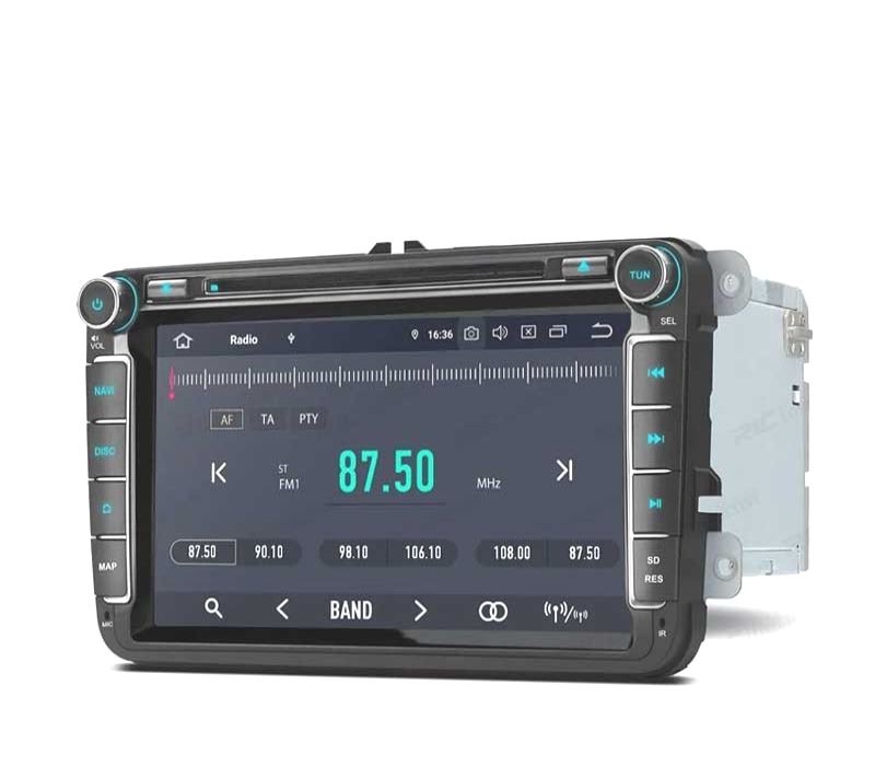 AUTO RADIO ANDROID 11 LCD TÁCTIL 8" VOLKSWAGEN VW PARA SEAT Y SKODA CARPLAY FULL RCA