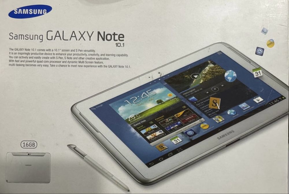 Планшет Samsung Galaxy Note 10.1 Білий