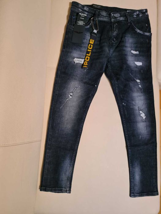 Jeansy Police Slim Fit, rozmiar 32 - Oryginał z UK - nowe !