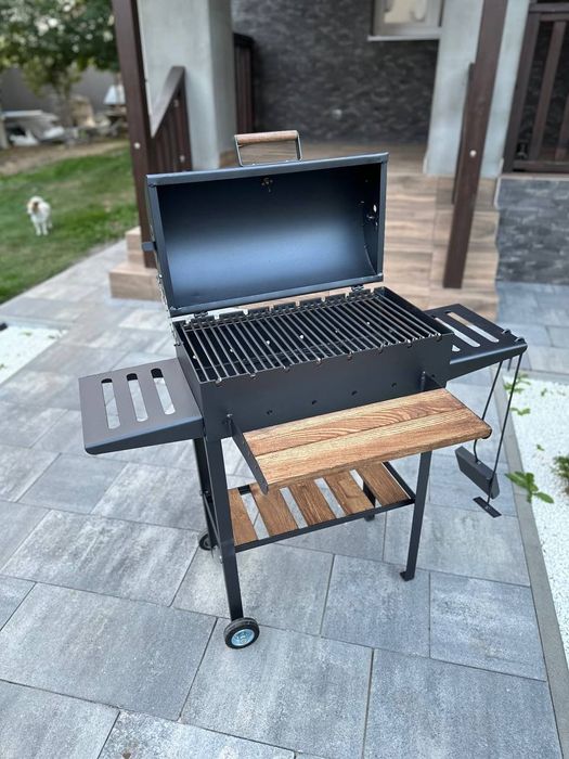 Мангал гриль  барбекю | Сталь 4ММ | КРИШКА + ГРИЛЬ + ПОДАРУНКИ