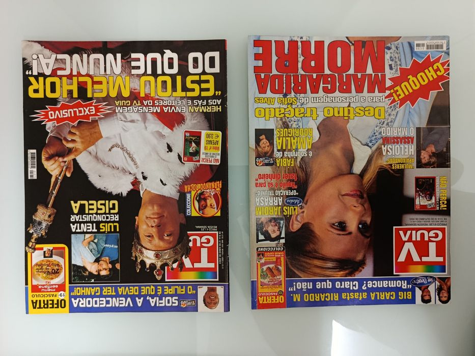Revistas TV Guia, TV 7 Dias e CM tv