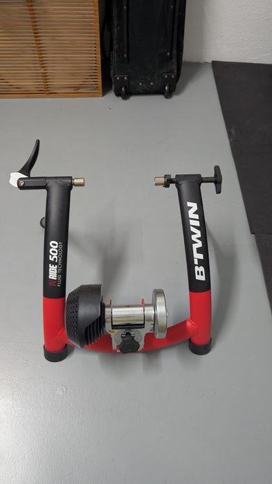 Rolo de Treino para Bicicleta com libertação rápida e elevação da roda